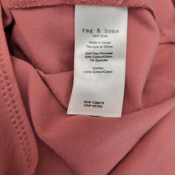 NWT Rag And Bone Pink The Tank Bodysuit in Plerose - Picture 7 of 7